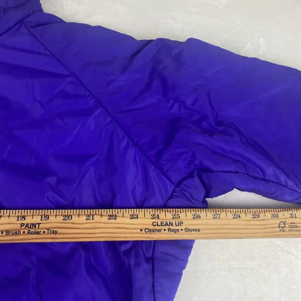 Vintage Columbia Reversible Jacket Mens Large Purple Red Logo Full Zip Outdoors